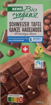 Schweizer Tafel Ganze Haselnuss