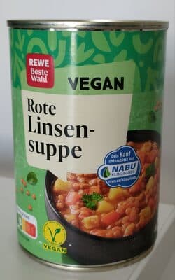 Rote Linsensuppe (vegan)