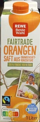 Orangensaft aus Konzentrat