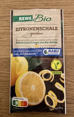 Zitronenschale gerieben