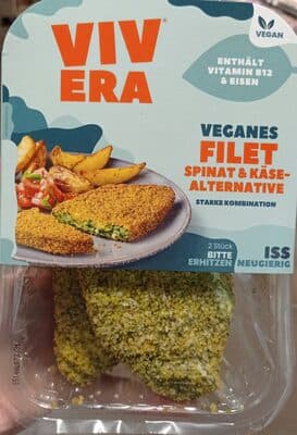 Veganes Filet Spinat & Käse-Alternative