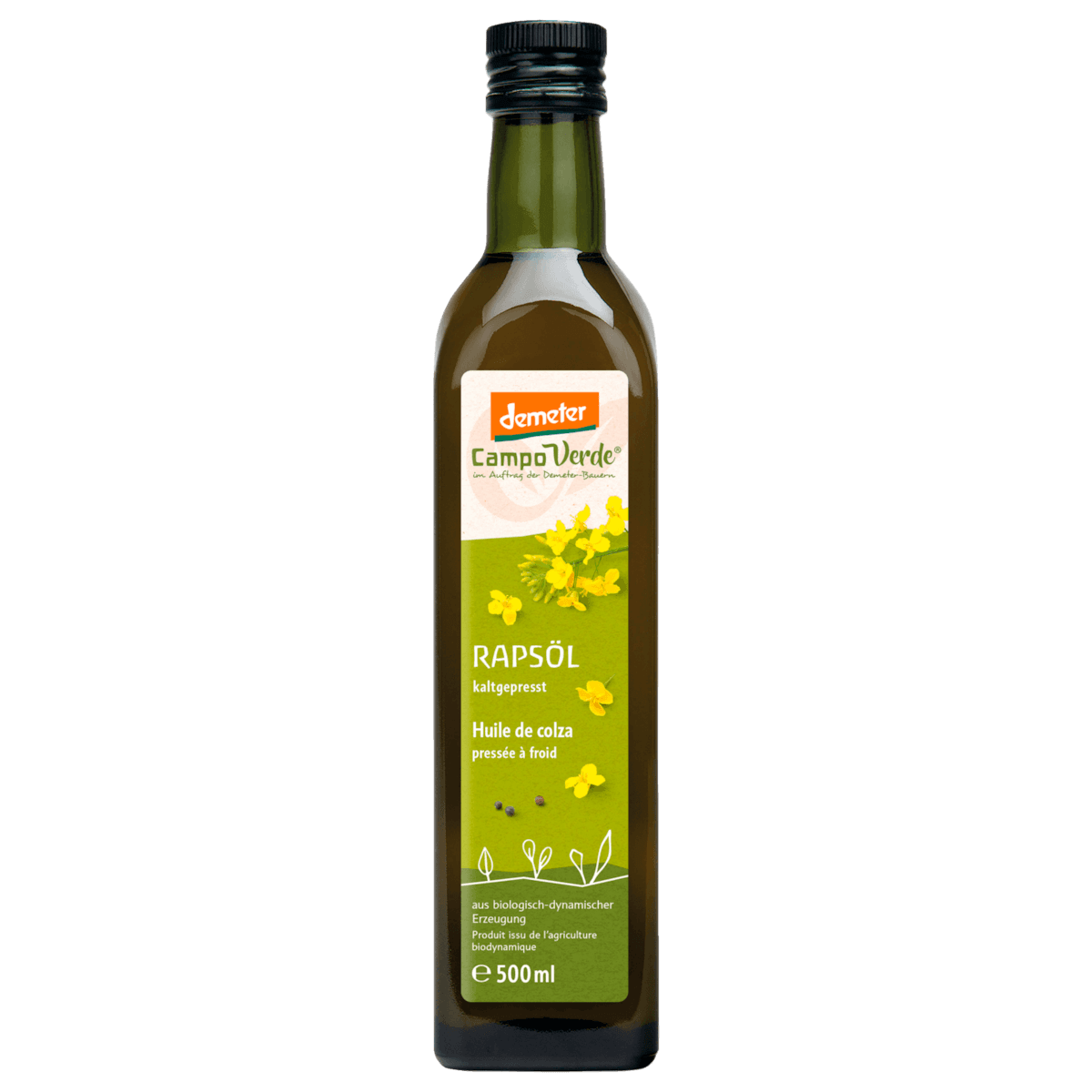 Bio Demeter Öl Raps kaltgepresst 500ml
