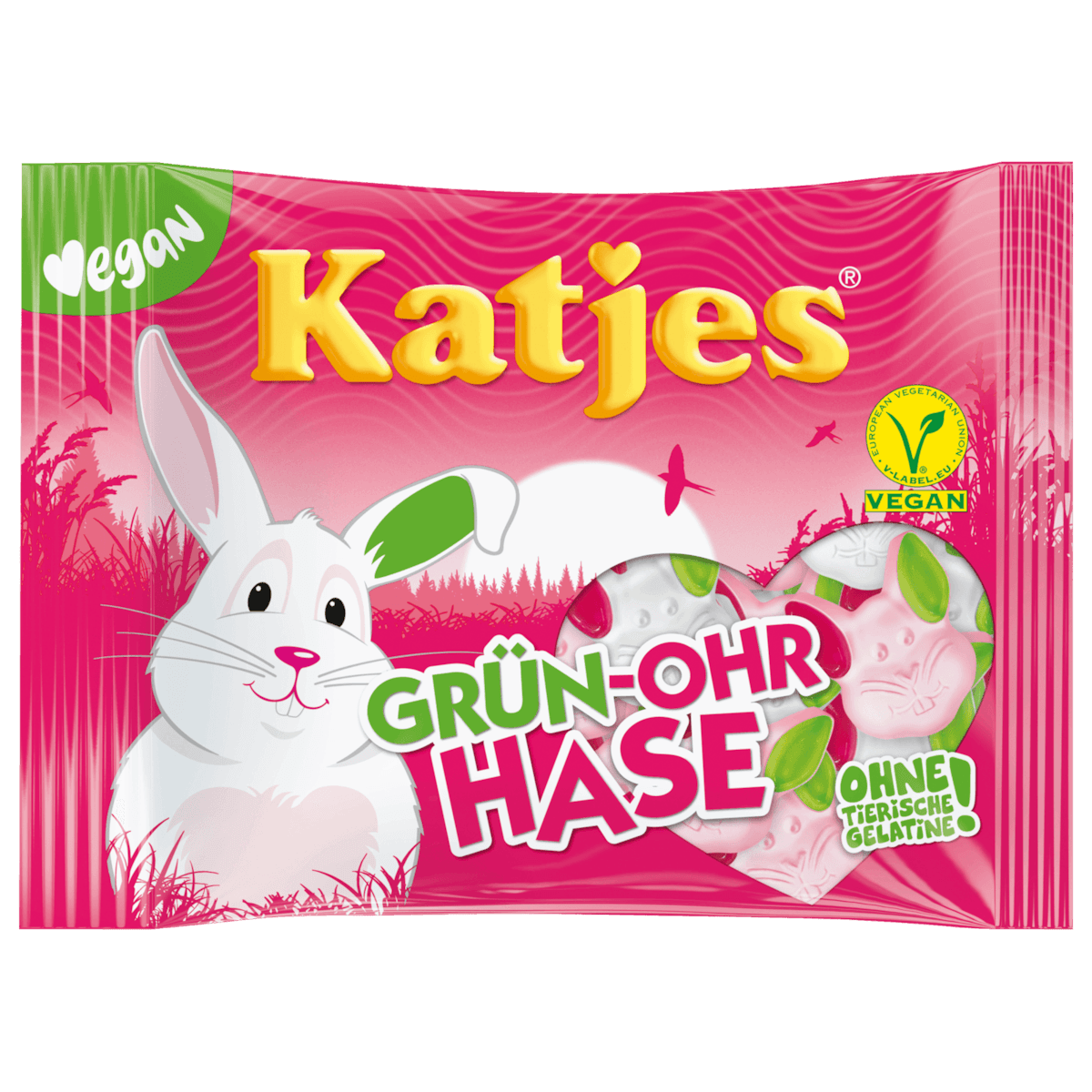 Fruchtgummi Grün-Ohr Hase vegan 200g