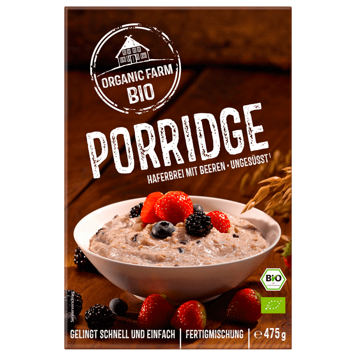 Bio Porridge mit Beeren 475g