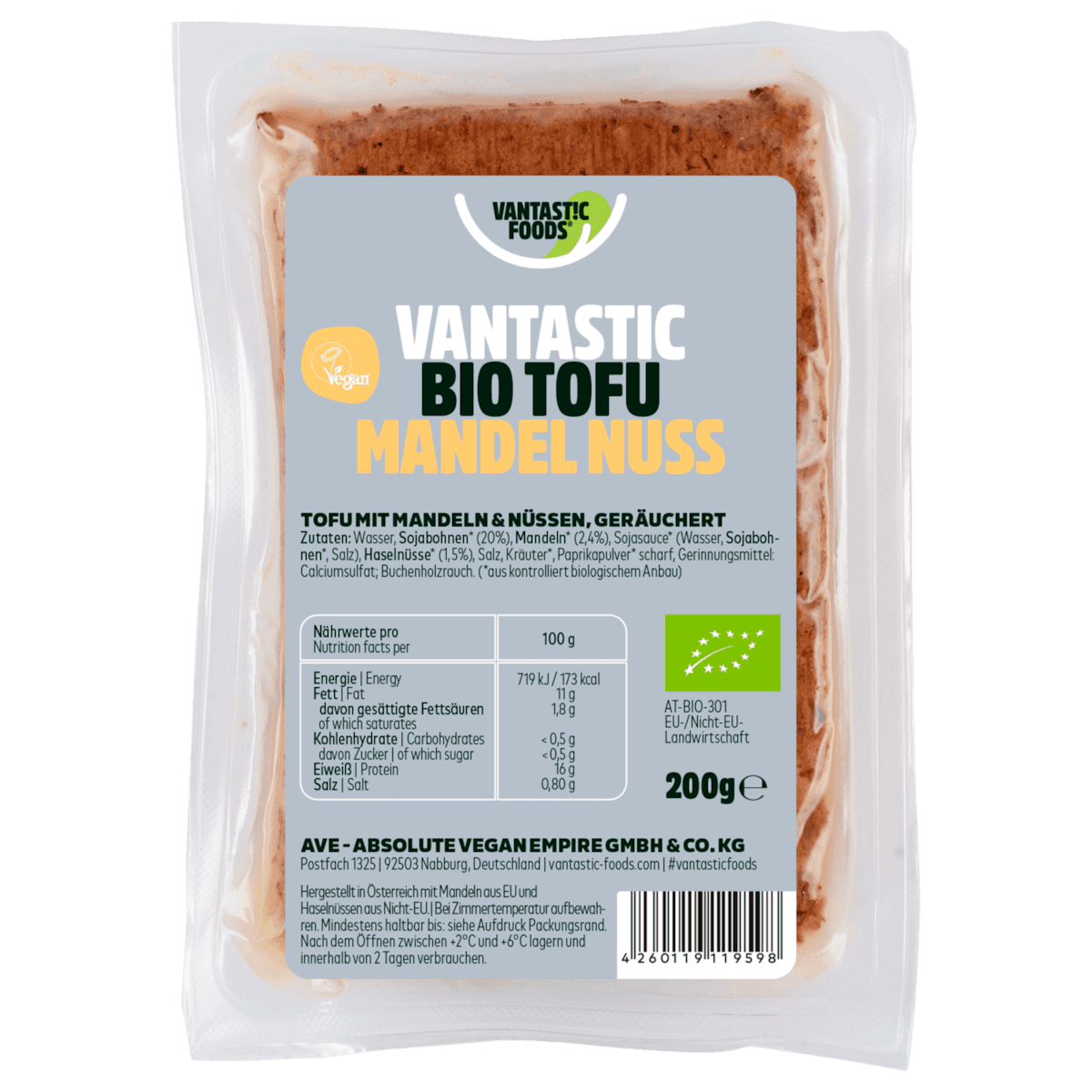 Bio-Tofu Mandel-Nuss vegan 200g