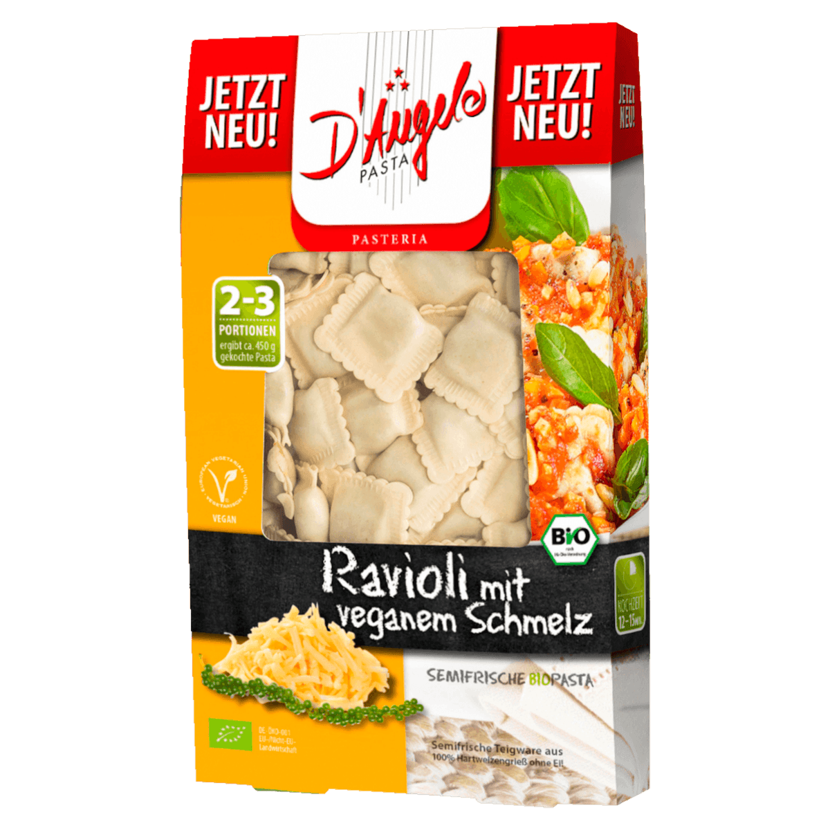 Bio Ravioli mit veganem Schmelz 250g