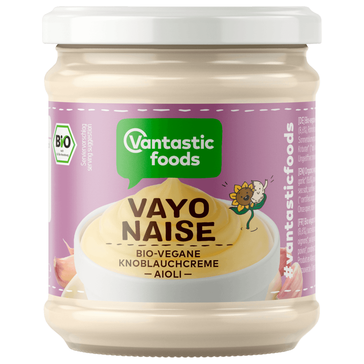 Vayonaise Bio vegane Knoblauch Aioli 225ml