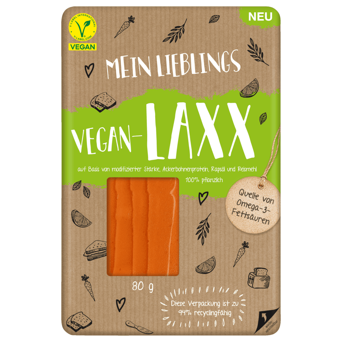Mein Lieblings Laxx vegan 80g