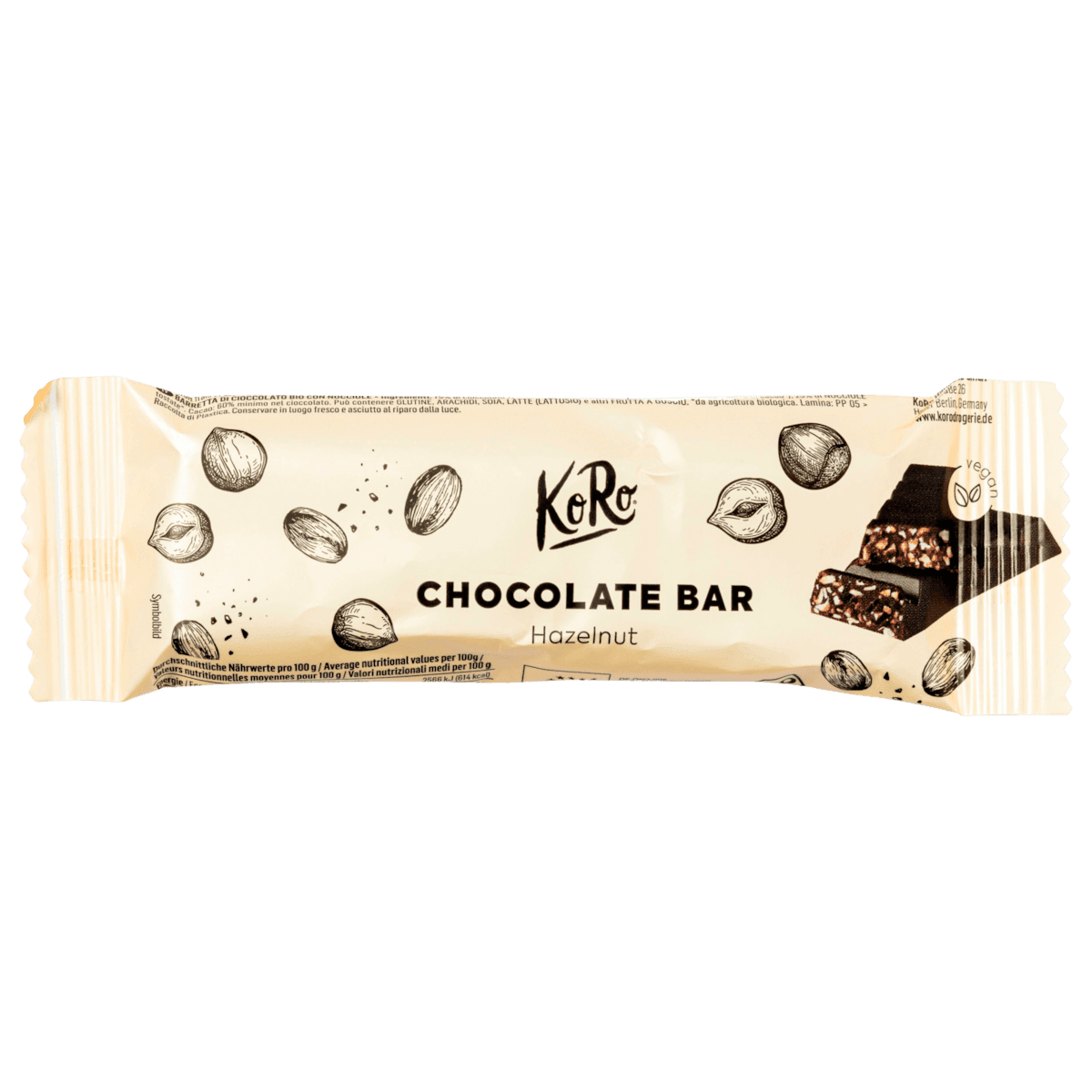 Bio Chocolate Bar Hazelnut vegan 50g