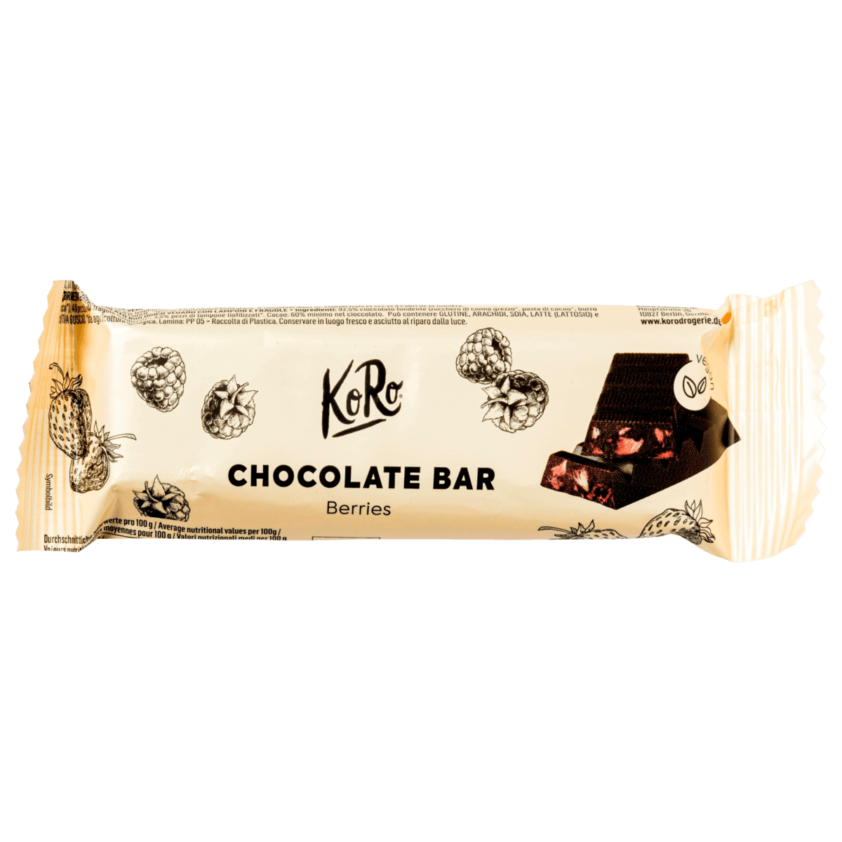 Bio Chocolate Bar Berries vegan 50g
