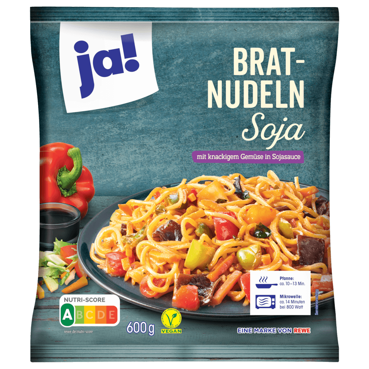 ja! Bratnudeln Soja vegan 600g