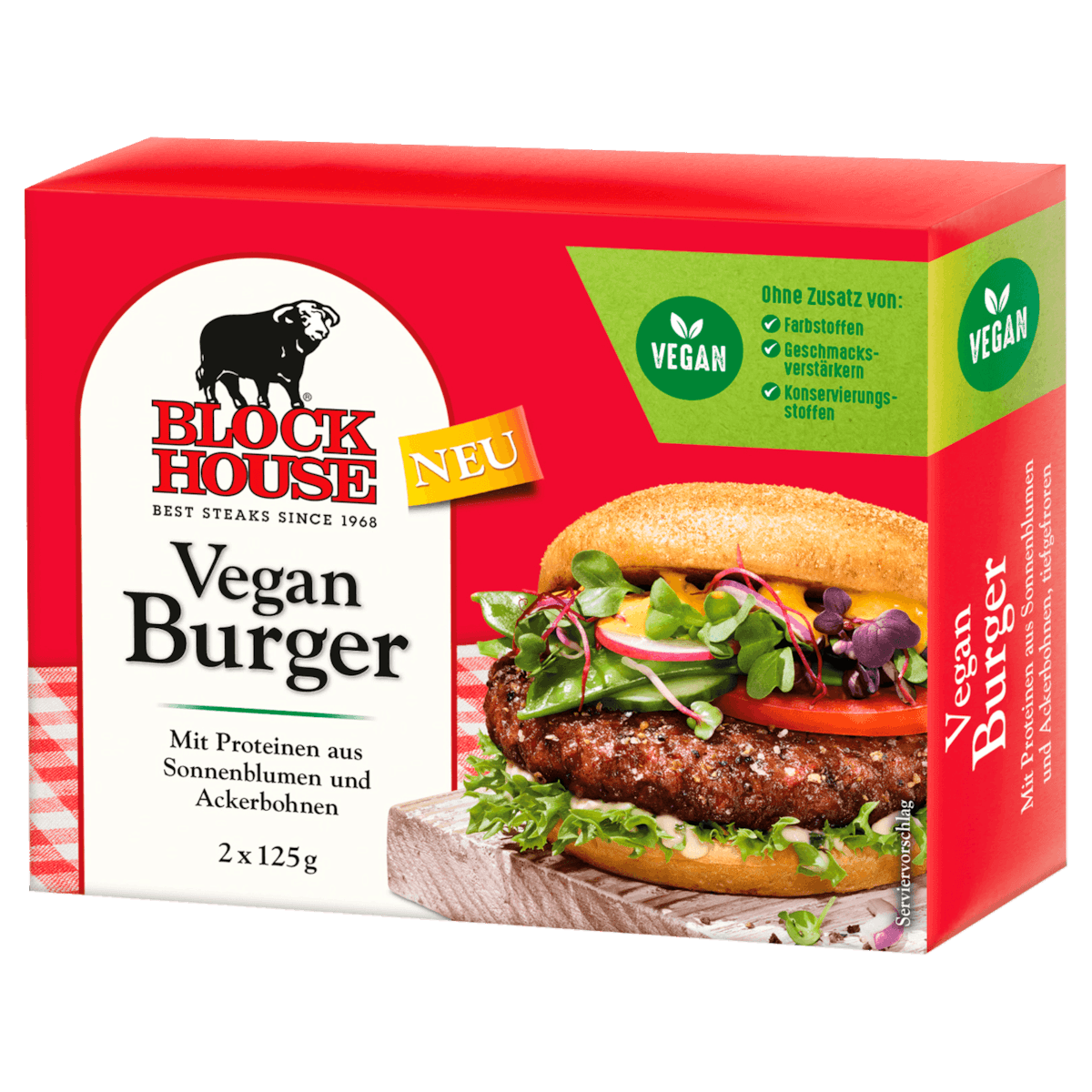 Vegane Burger-Patties 2x125g