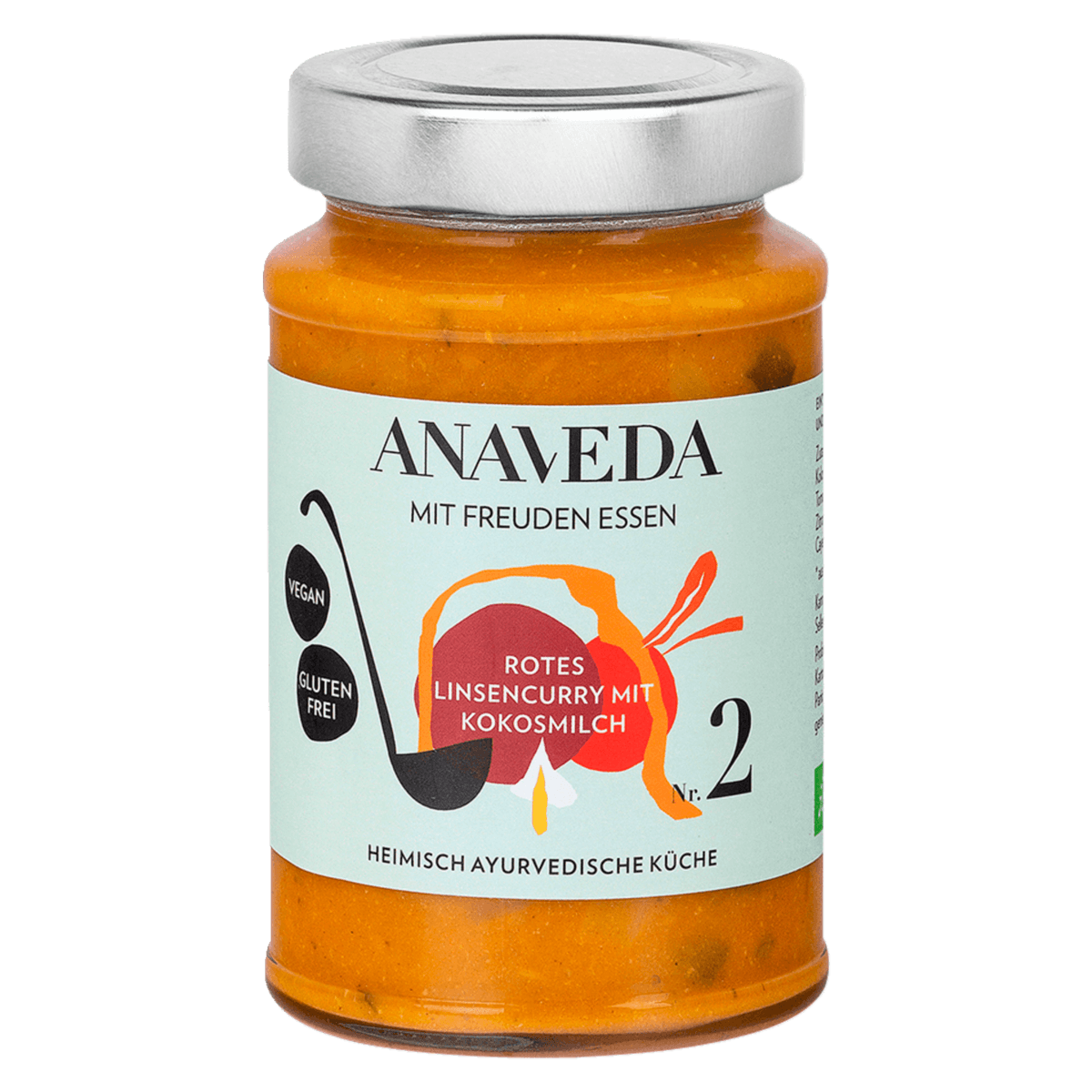 Bio Rotes Linsencurry mit Kokosmilch Nr.2 390ml