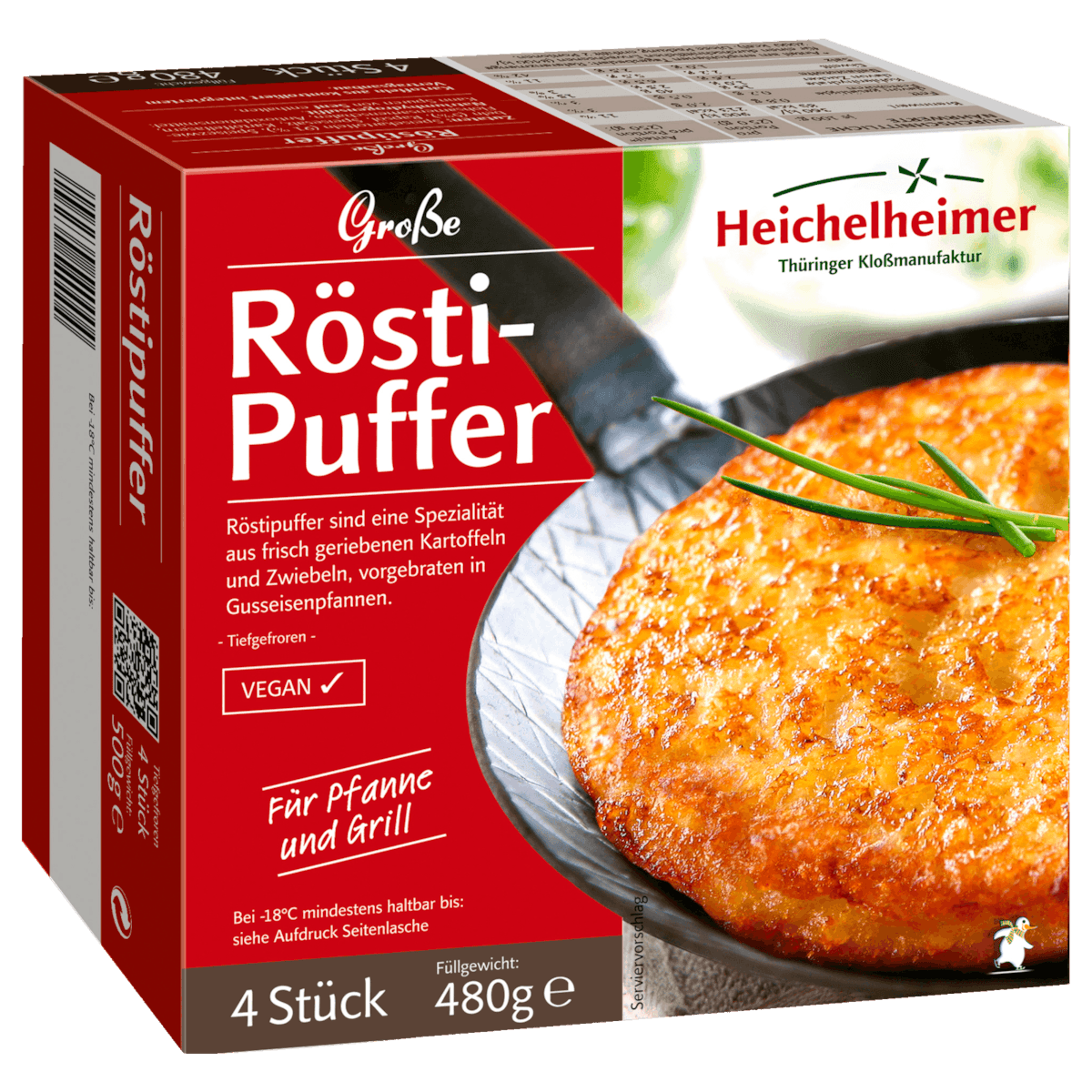 Röstipuffer vegan 480g