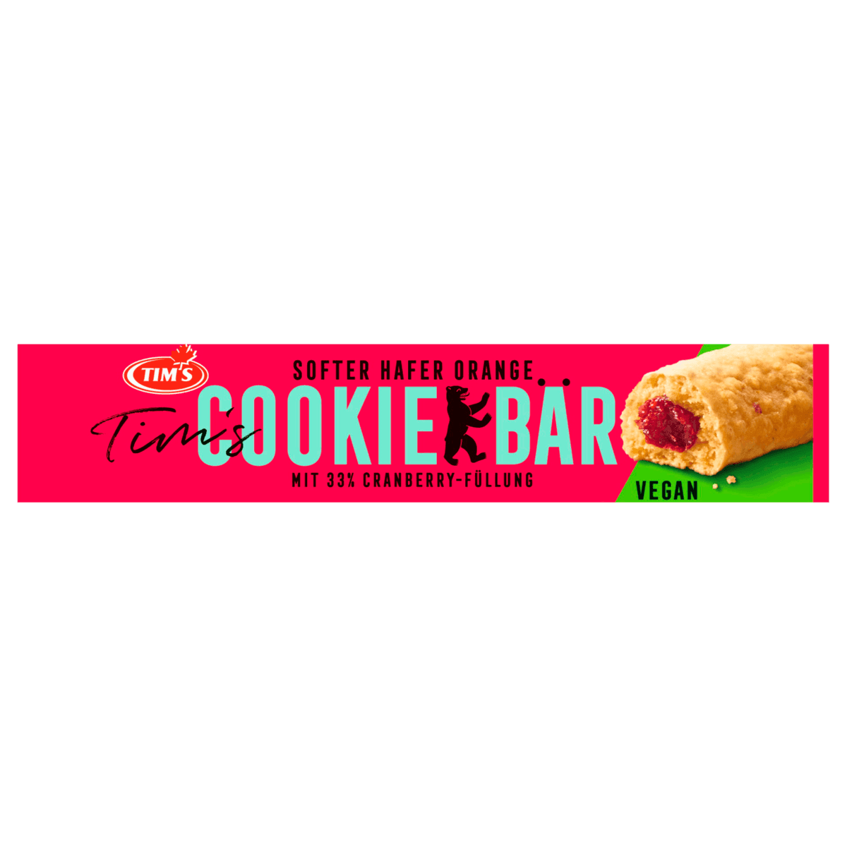 Cookie Bar mit Cranberry Füllung 40g