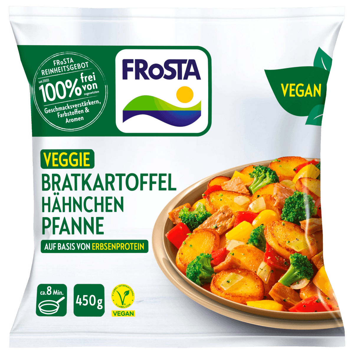 Veggie Bratkartoffel Hähnchen Pfanne vegan 450g