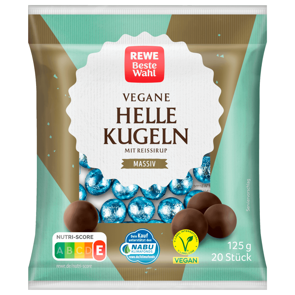 Helle Kugeln mit Reissirup vegan 125g
