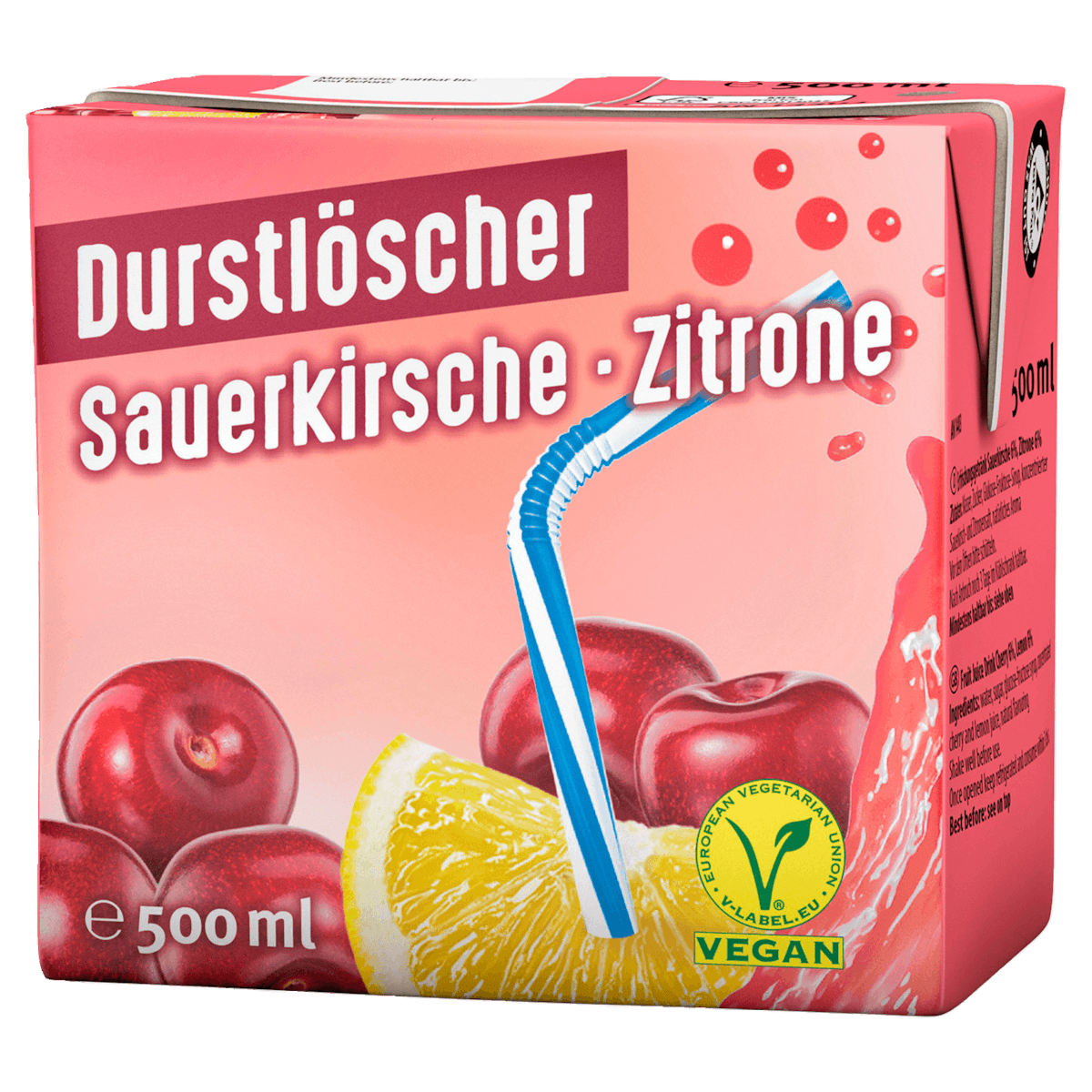 Sauerkirsche Zitrone vegan 0,5l