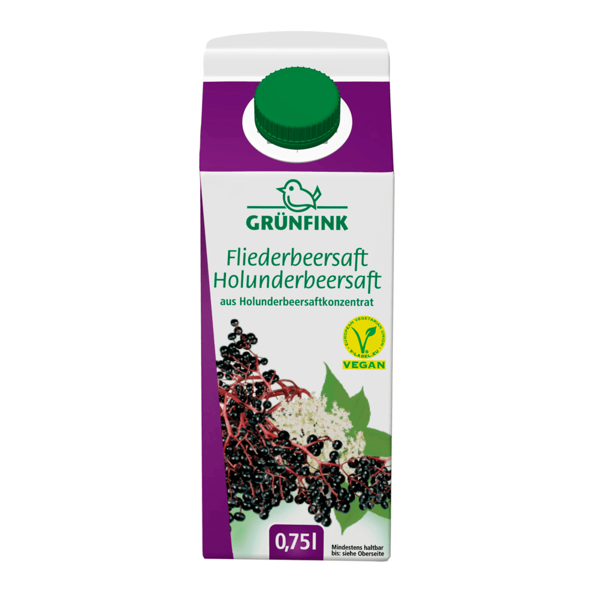 Fliederbeersaft Holunderbeersaft 0,75l