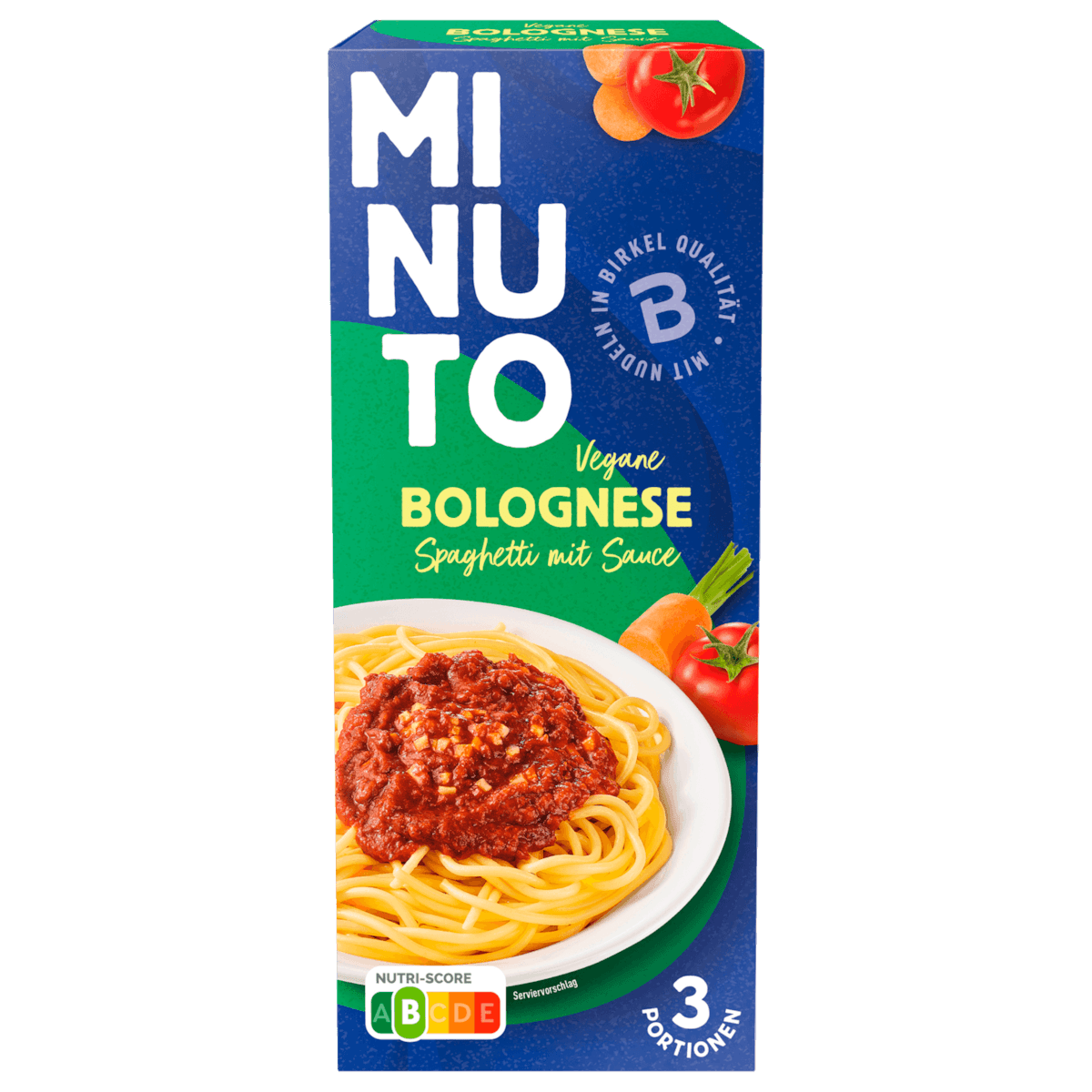 Minuto Vegane Bolognese Spaghetti mit Sauce 480g