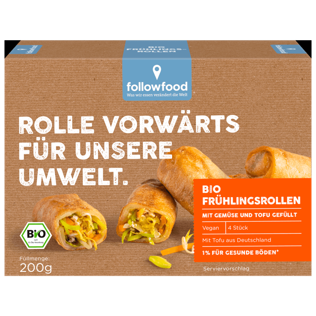 Bio Frühlingsrollen Gemüse & Tofu 200g