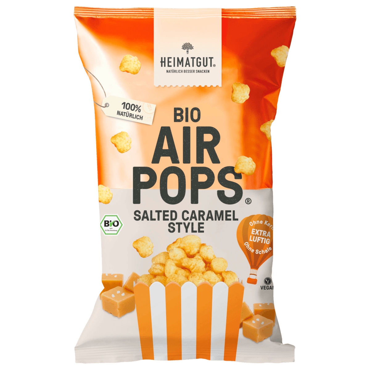 Bio Airpops Salted Caramel Style vegan 55g