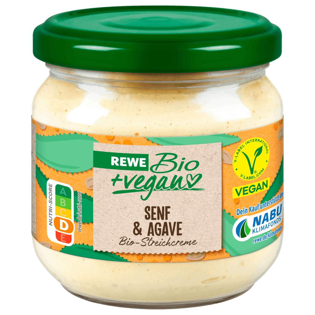 pflanzlich Streichcreme Senf Agave 180g
