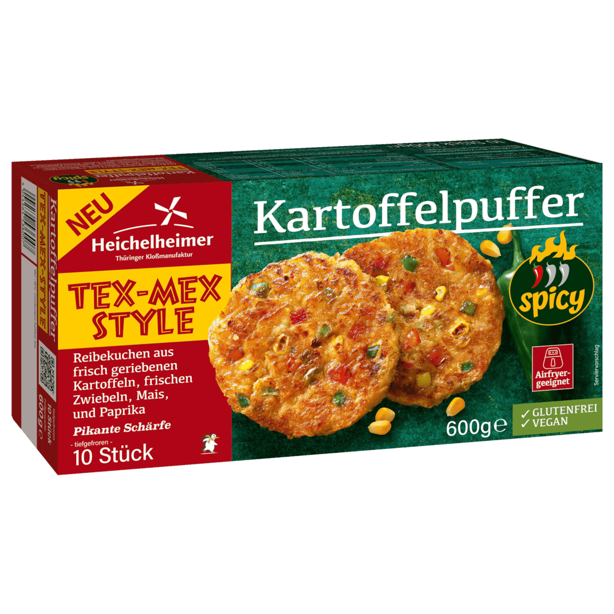 Kartoffelpuffer Tex-Mex Style spicy 600g