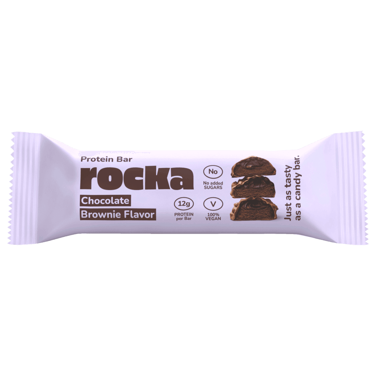 Rocka Protein Bar Chocolate Brownie Flavor vegan 50g