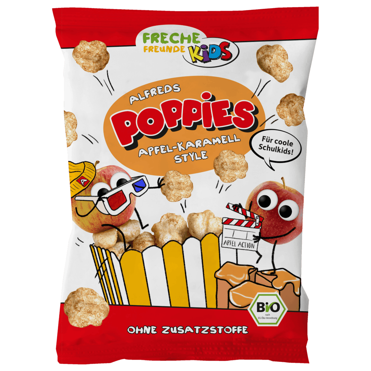 Kids Bio Poppies Apfel-Karamell Style 40g