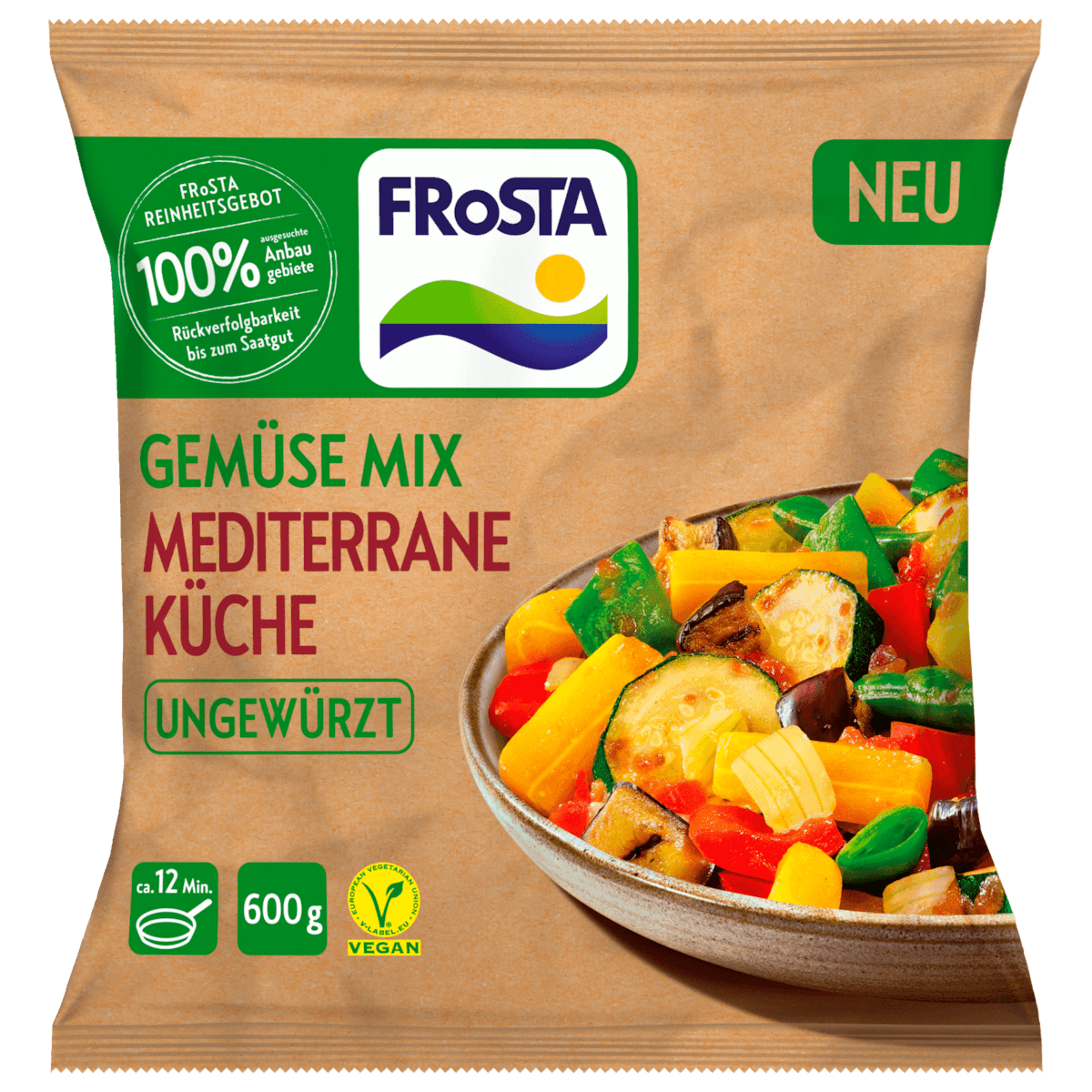Gemüse Mix Mediterrane Küche vegan 600g