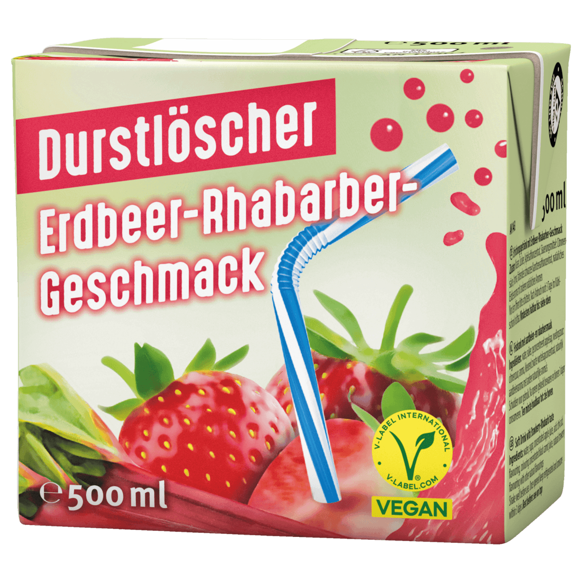 Erdbeer-Rhabarber vegan 0,5l