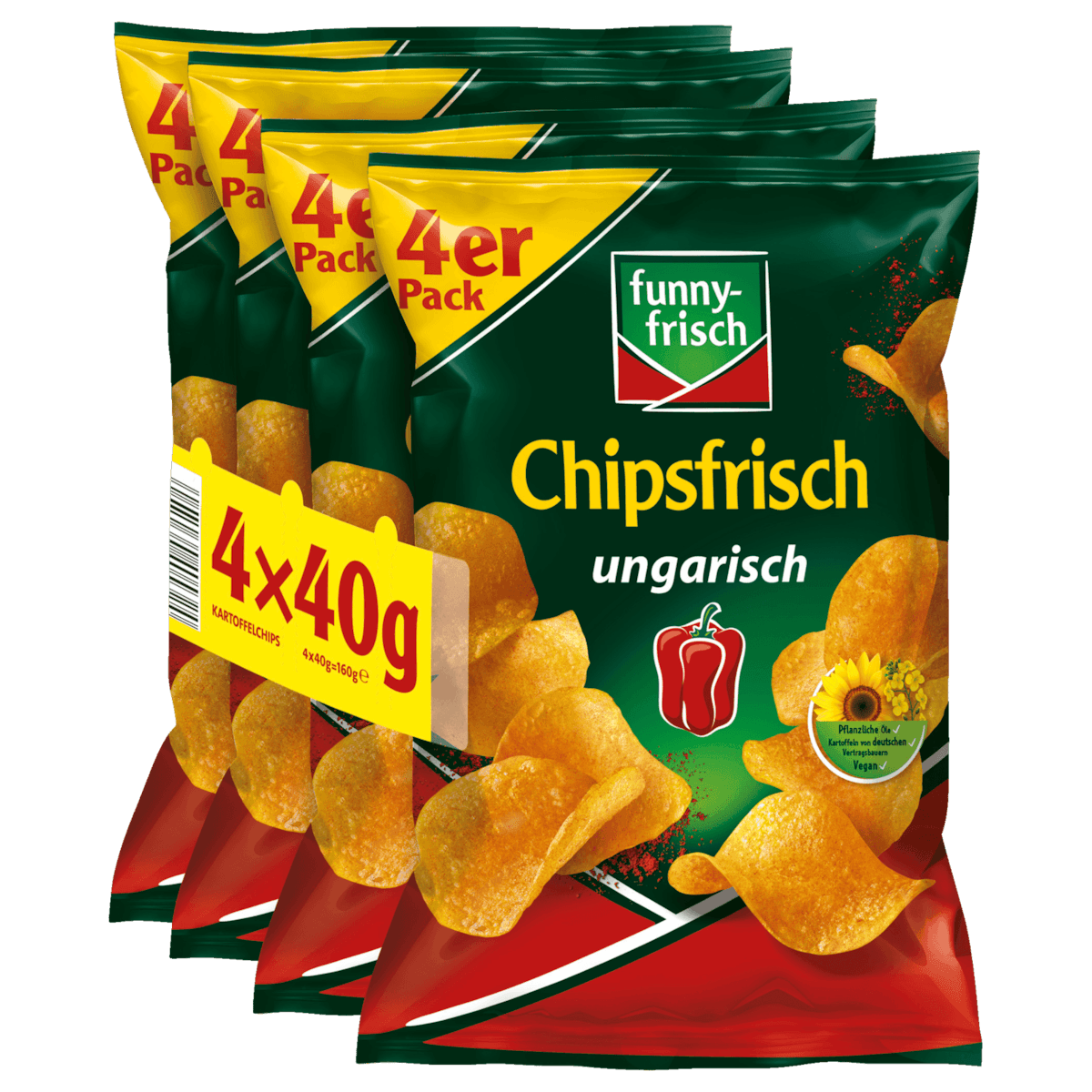 Chipsfrisch ungarisch 4x40g