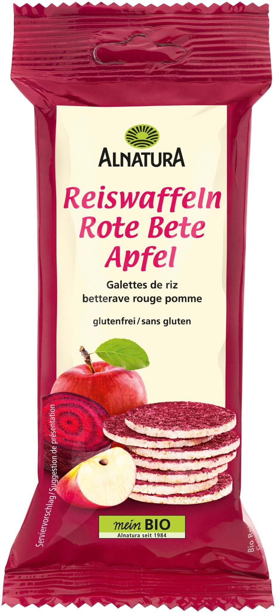 Reiswaffeln Rote Bete Apfel