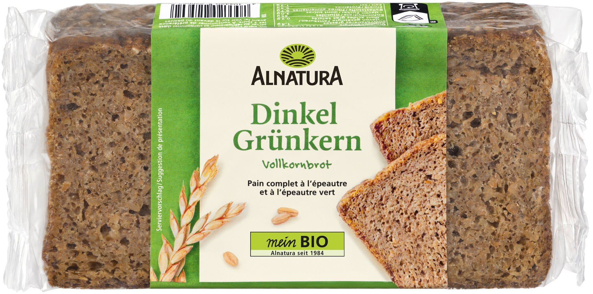 Dinkel-Grünkern-Vollkornbrot