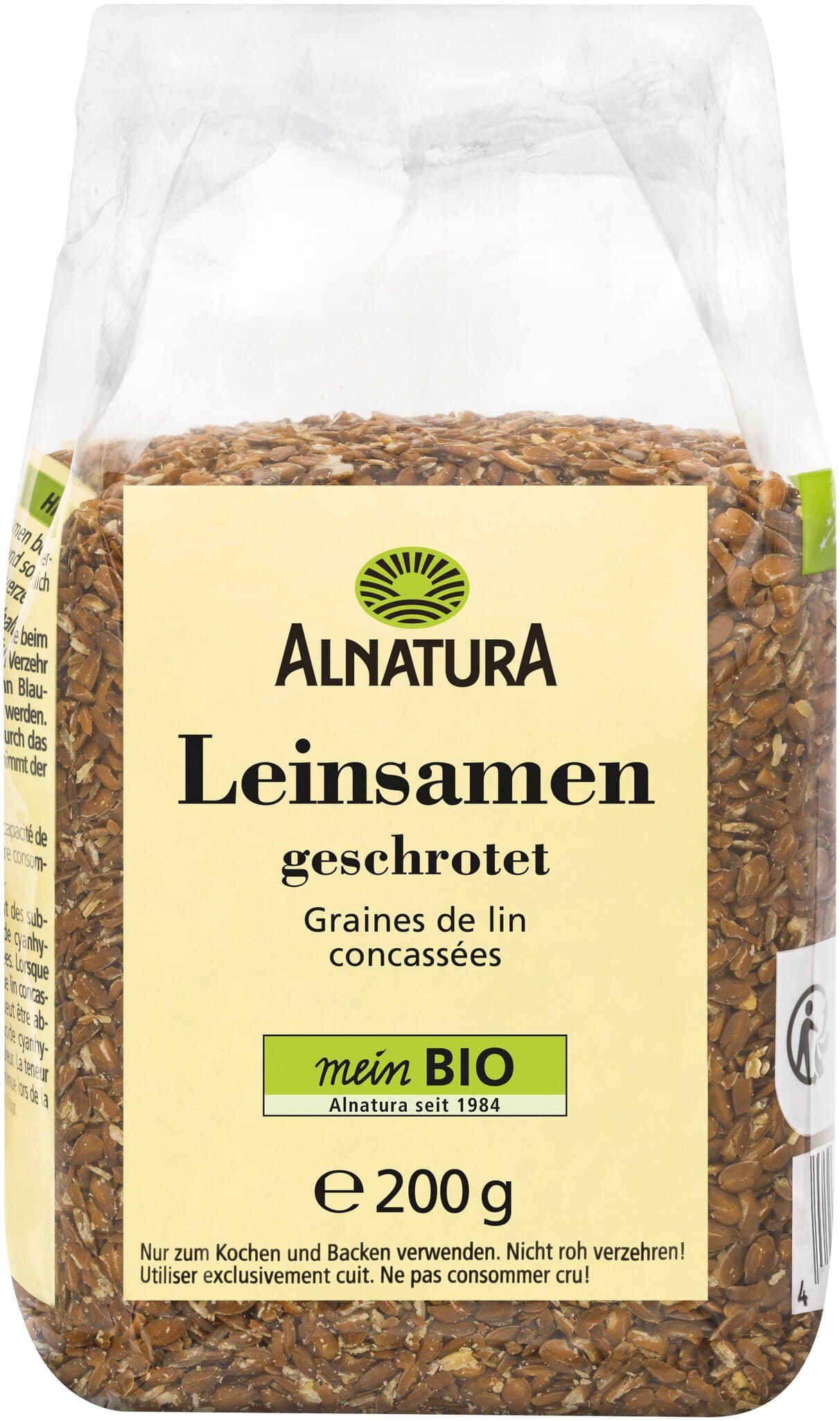 Leinsamen geschrotet