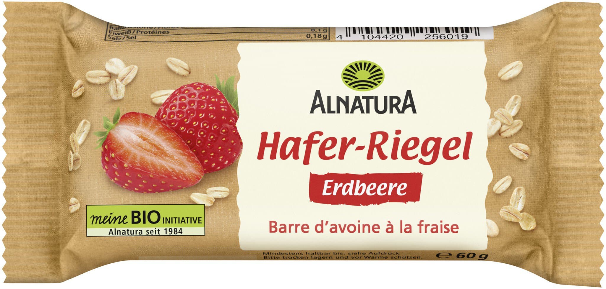 Hafer-Riegel Erdbeere