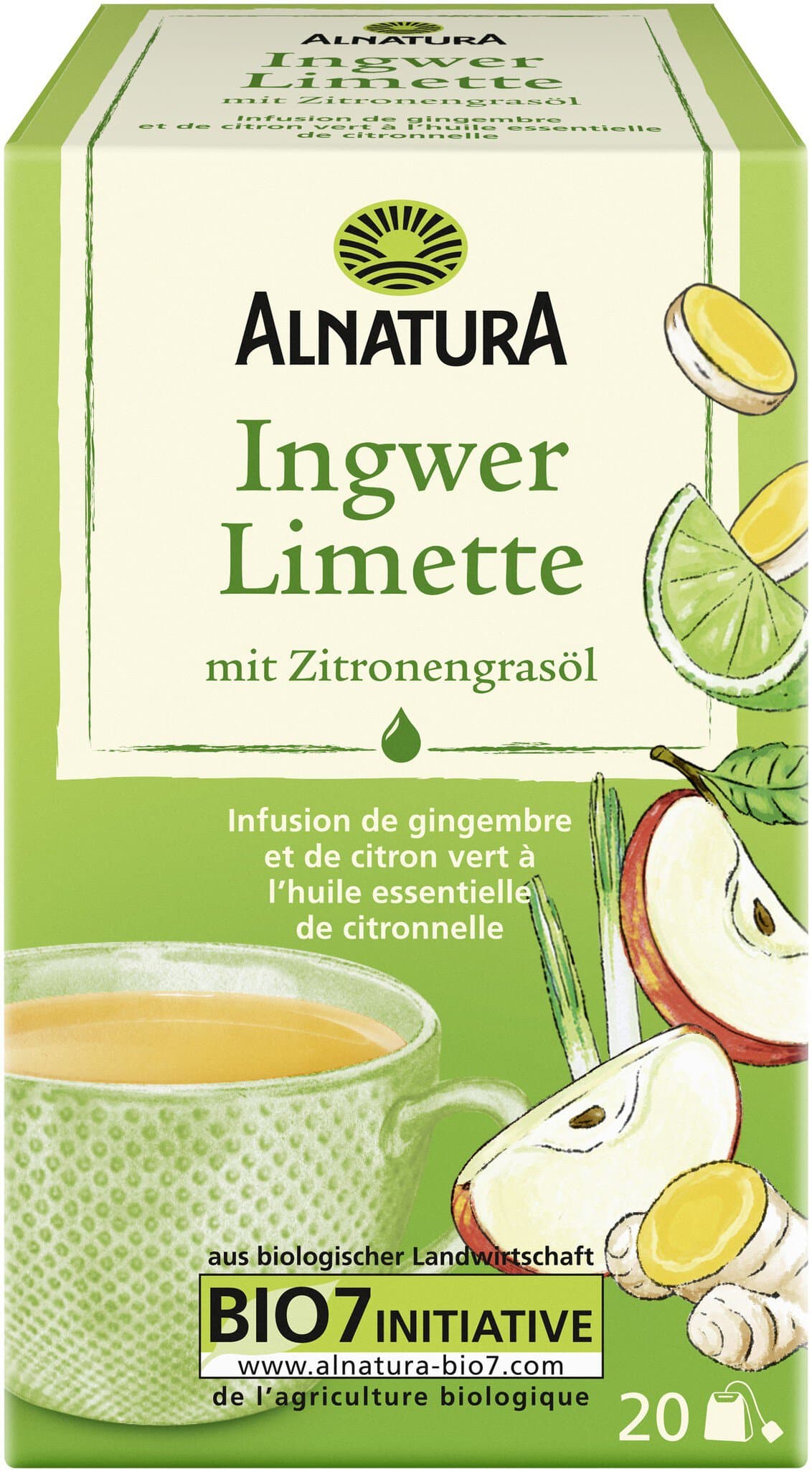 Ingwer-Limette-Tee