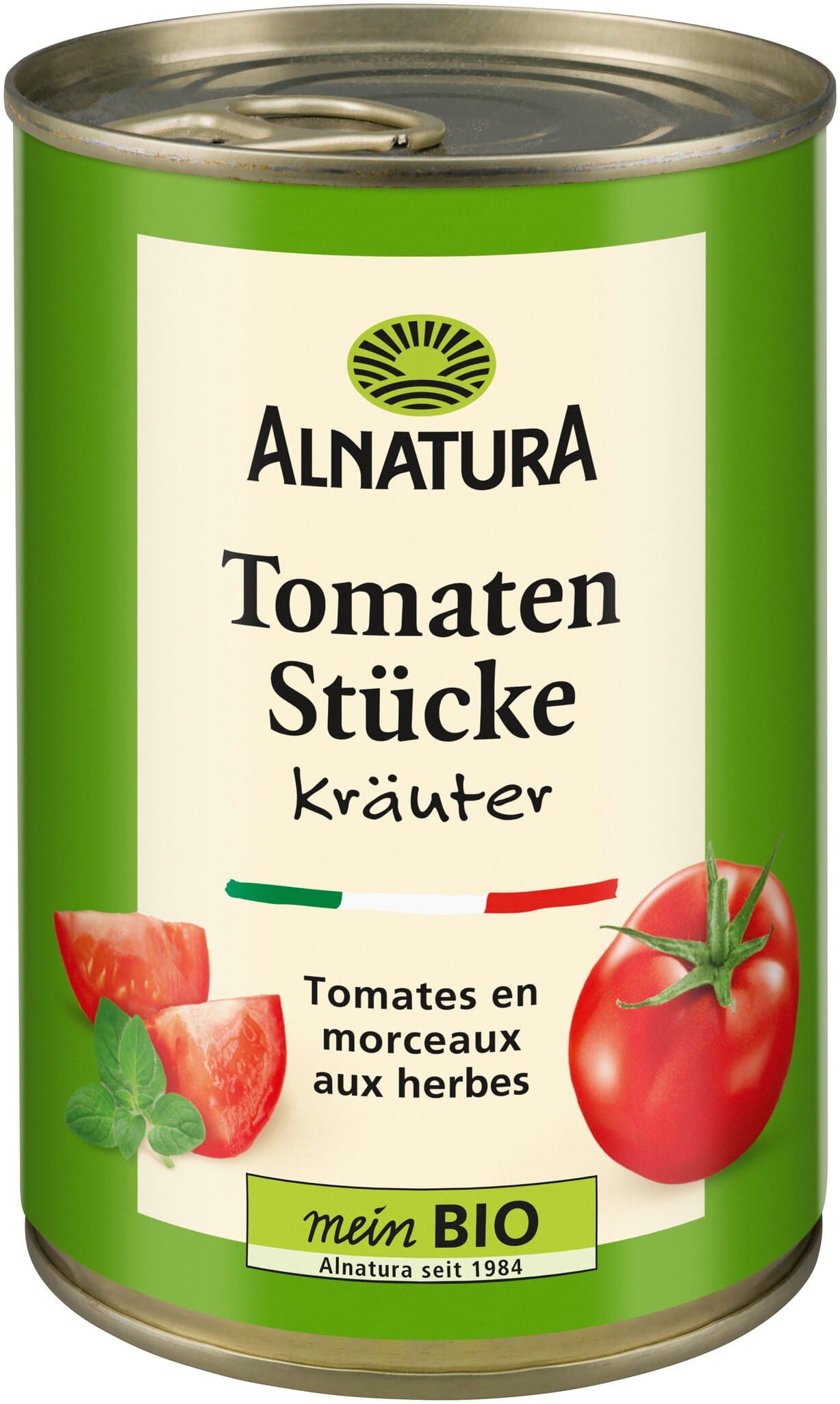 Tomatenstücke mit Kräutern