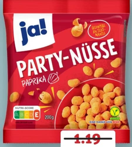 Party-Nüsse Paprika vegan