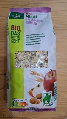 Bio Müsli Apfel Mandel Crunchy