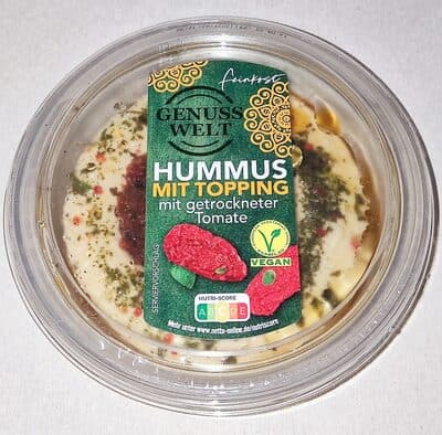 Hummus mit Topping - Getrocknete Tomate