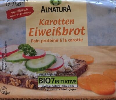 Karotten Eiweißbrot