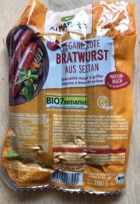 Vegane Rote Bratwurst aus Seitan