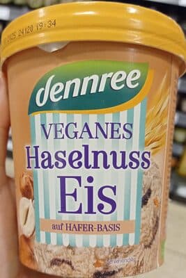 Veganes Haselnuss Eis