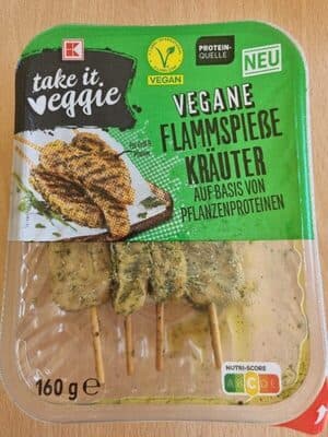 Vegane Flammspieße Kräuter