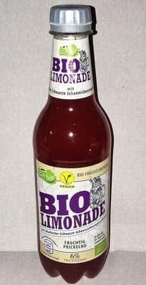 Bio-Limonade - Rhabarber-Schwarze Johannisbeeregeschmack