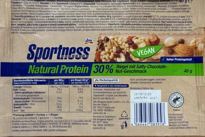 Natural Protein mit Salty-Chocolate-Nut Geschmack