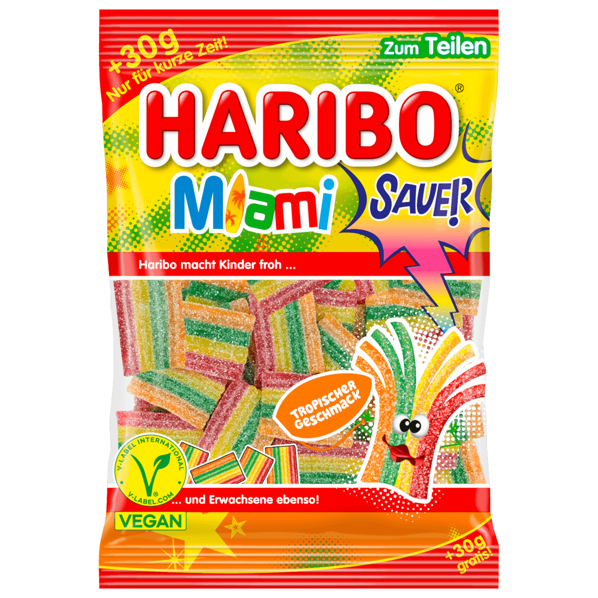 Fruchtgummi Miami Sauer vegan 190g